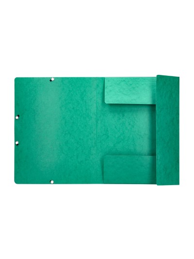 Carpeta q-connect gomas kf02168 carton simil-prespan solapas 320x243 mm verde