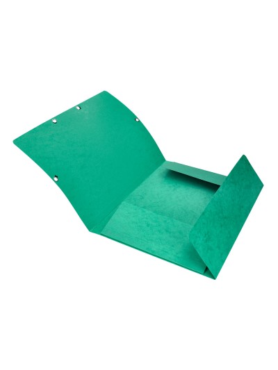 Carpeta q-connect gomas kf02168 carton simil-prespan solapas 320x243 mm verde