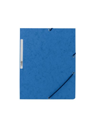 Carpeta q-connect gomas kf02167 carton simil-prespan solapas 320x243 mm azul