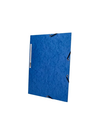 Carpeta q-connect gomas kf02167 carton simil-prespan solapas 320x243 mm azul