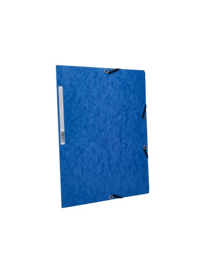 Carpeta q-connect gomas kf02167 carton simil-prespan solapas 320x243 mm azul