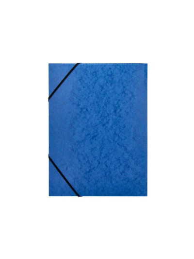 Carpeta q-connect gomas kf02167 carton simil-prespan solapas 320x243 mm azul