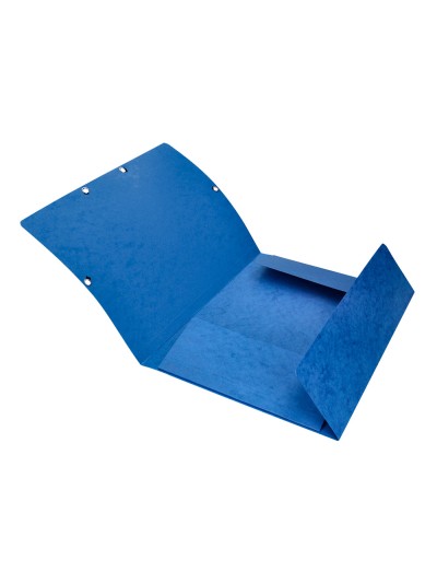 Carpeta q-connect gomas kf02167 carton simil-prespan solapas 320x243 mm azul