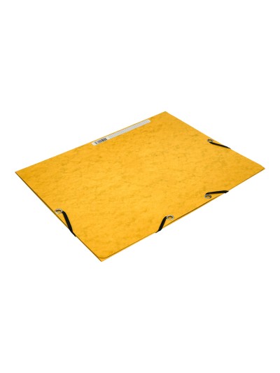 Carpeta q-connect gomas kf02166 carton simil-prespan solapas 320x243 mm amarilla