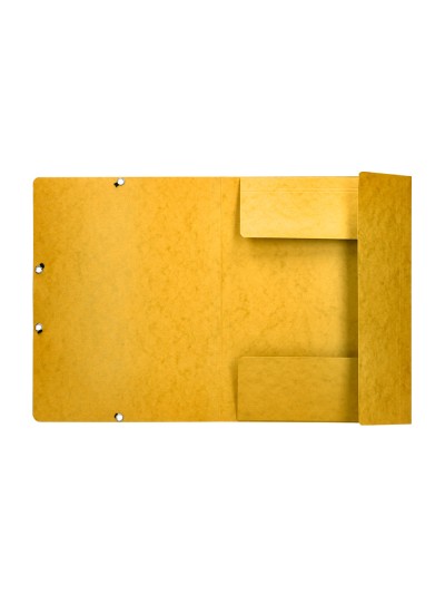 Carpeta q-connect gomas kf02166 carton simil-prespan solapas 320x243 mm amarilla