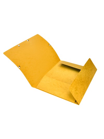 Carpeta q-connect gomas kf02166 carton simil-prespan solapas 320x243 mm amarilla