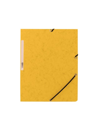 Carpeta q-connect gomas kf02166 carton simil-prespan solapas 320x243 mm amarilla