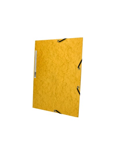 Carpeta q-connect gomas kf02166 carton simil-prespan solapas 320x243 mm amarilla