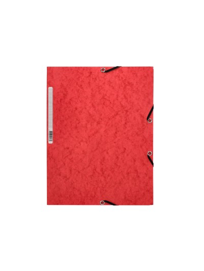 Carpeta q-connect gomas kf02165 carton simil-prespan solapas 320x243 mm roja