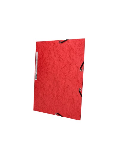 Carpeta q-connect gomas kf02165 carton simil-prespan solapas 320x243 mm roja