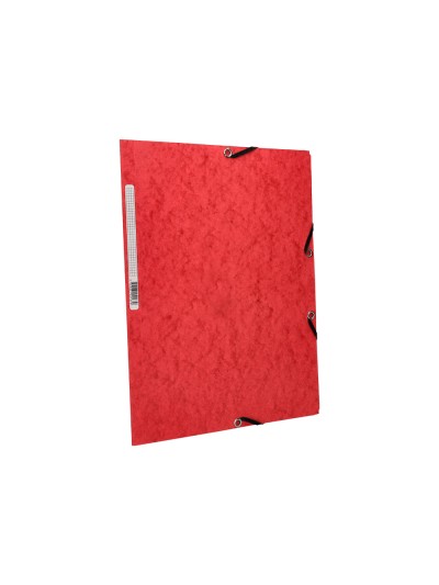 Carpeta q-connect gomas kf02165 carton simil-prespan solapas 320x243 mm roja