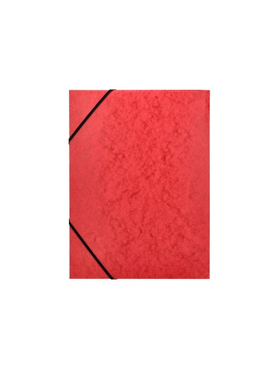 Carpeta q-connect gomas kf02165 carton simil-prespan solapas 320x243 mm roja