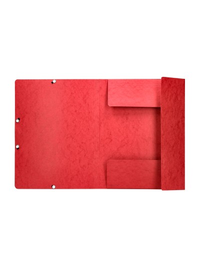 Carpeta q-connect gomas kf02165 carton simil-prespan solapas 320x243 mm roja
