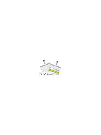 Identificador con pinza q-connect kf01562 60x90 mm cerrada