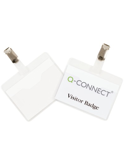 Identificador con pinza q-connect kf01562 60x90 mm cerrada