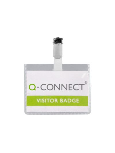 Identificador con pinza q-connect kf01562 60x90 mm cerrada