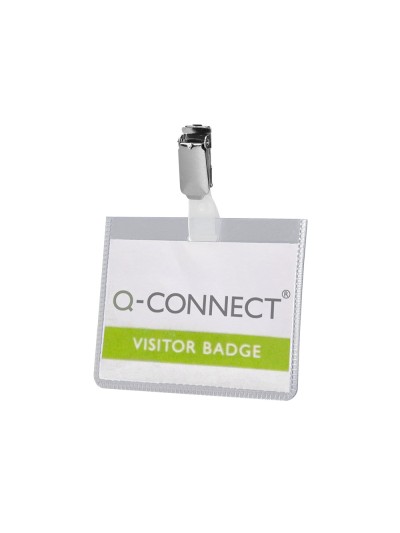 Identificador con pinza q-connect kf01562 60x90 mm cerrada