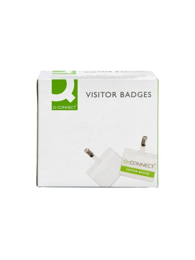 Identificador con pinza q-connect kf01560 60x90 mm con apertura superior