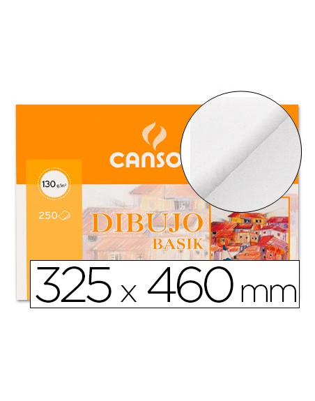 Papel dibujo basik din a3+ 32,5x46 cm sin recuadro minipack de 10 hojas