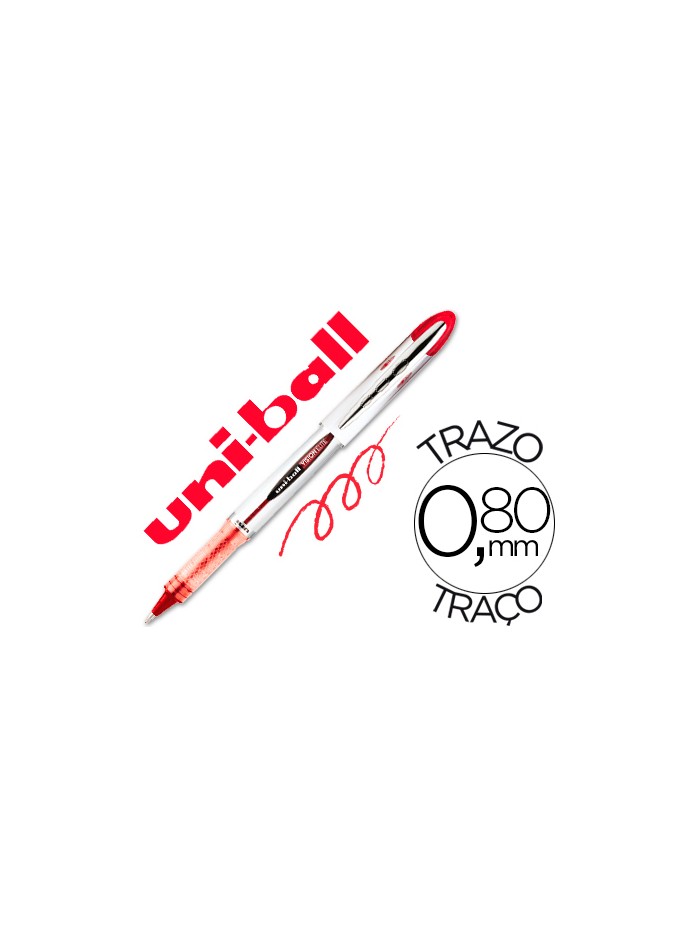 Rotulador uni-ball roller ub-200 vision rojo 0,8 mm -unidad Rotulador uni-ball roller ub-200 vision rojo 0,8 mm -unidad