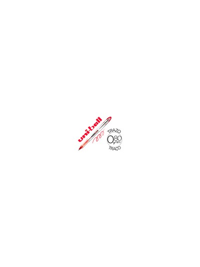 Rotulador uni-ball roller ub-200 vision rojo 0,8 mm -unidad