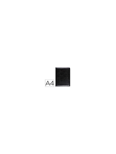 Carpeta portafolios q-connect sin cremallera sin asas con departamentos interiores colornegro 320x250 mm
