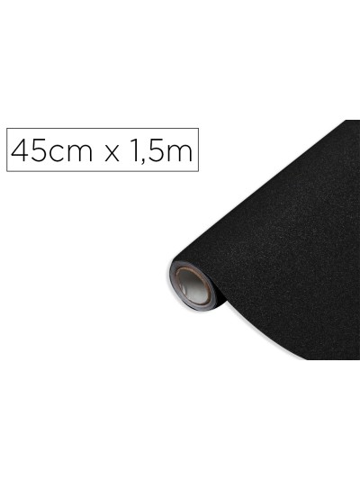 Rollo adhesivo d-c-fix negro metal brillo ancho 45 cm largo 1,5 mt