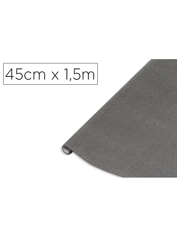 Rollo adhesivo d-c-fix antracita metal brillo ancho 45 cm largo 1,5 mt Rollo adhesivo d-c-fix antracita metal brillo ancho 45 cm largo 1,5 mt
