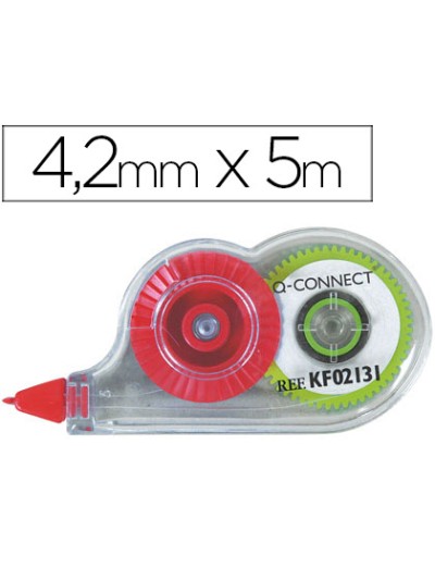 Corrector q-connect cinta mini blanco 4,2 mm x 5 mt en blister