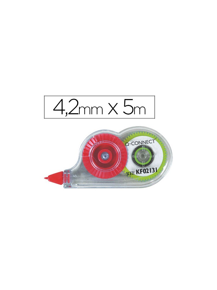 Corrector q-connect cinta mini blanco 4,2 mm x 5 mt en blister Corrector q-connect cinta mini blanco 4,2 mm x 5 mt en blister