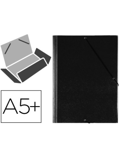Carpeta gomas solapas plastico saro cuarto negro