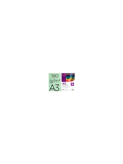 Cartulina liderpapel a3 180g/m2 verde paquete de 100 hojas