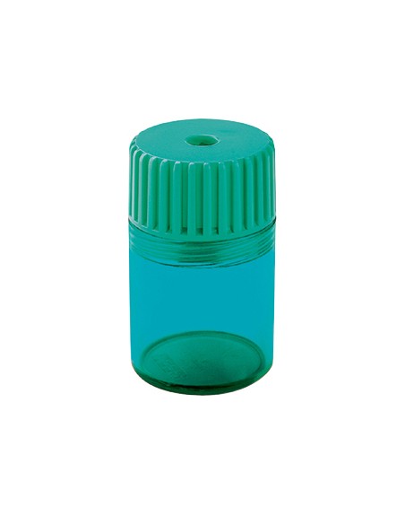 Sacapuntas m+r 914 plastico 1 uso con deposito cuchilla fijada por presion