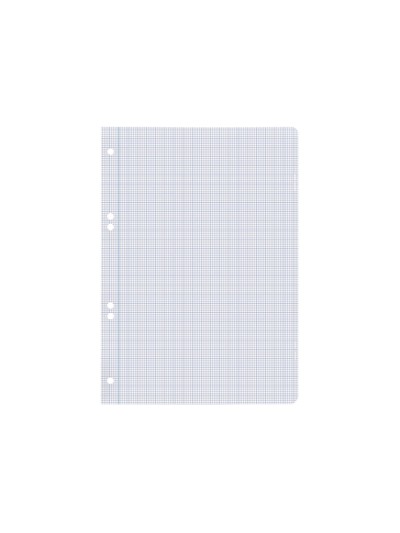 Recambio liderpapel cuarto 100 hojas 60g/m2 milimetrado sin margen 6 taladros