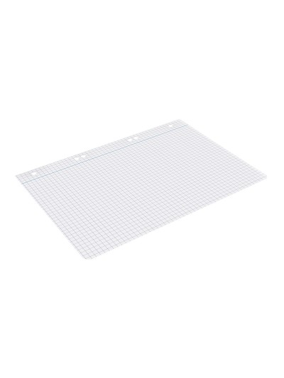 Recambio liderpapel cuarto 100 hojas 60g/m2 cuadro 6mm con margen 6 taladros