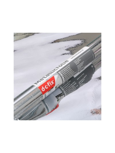 Rollo adhesivo d-c-fix plata brillo ancho 45 cm largo 15 mt