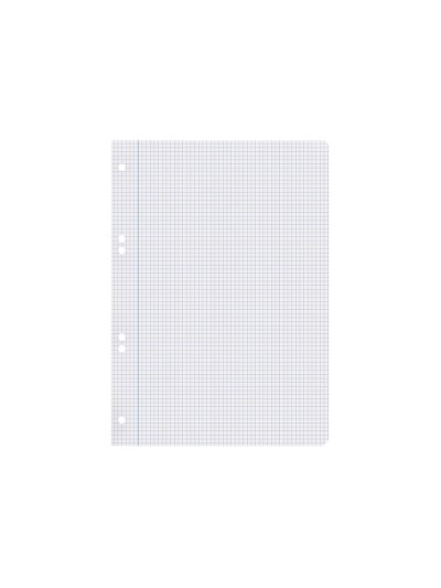 Recambio liderpapel cuarto 100 hojas 60g/m2 cuadro 4mm con margen 6 taladros