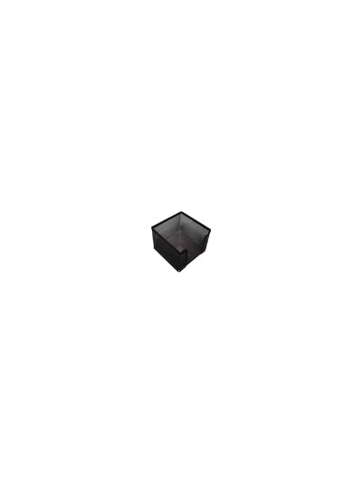 Soporte taco de papel q-connect metalico rejilla negro 95x95x80 mm