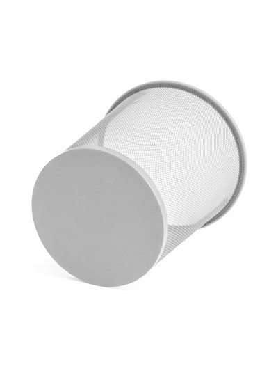 Papelera metalica q-connect gris rejilla 295x345mm
