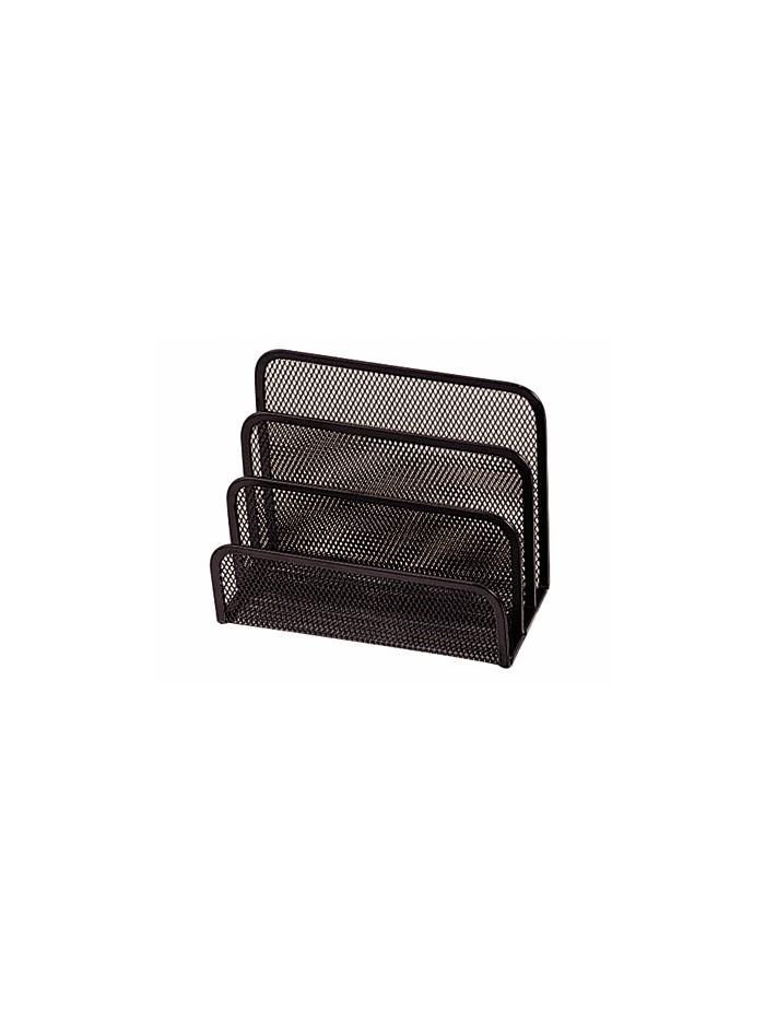 Soporte para cartas q-connect metalico rejilla negro 170x135x83mm Soporte para cartas q-connect metalico rejilla negro 170x135x83mm