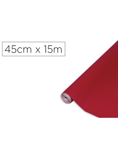 Rollo adhesivo d-c-fix burdeos mate ancho 45 cm largo 15 mt