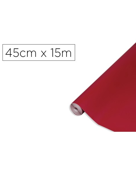 Rollo adhesivo d-c-fix burdeos mate ancho 45 cm largo 15 mt