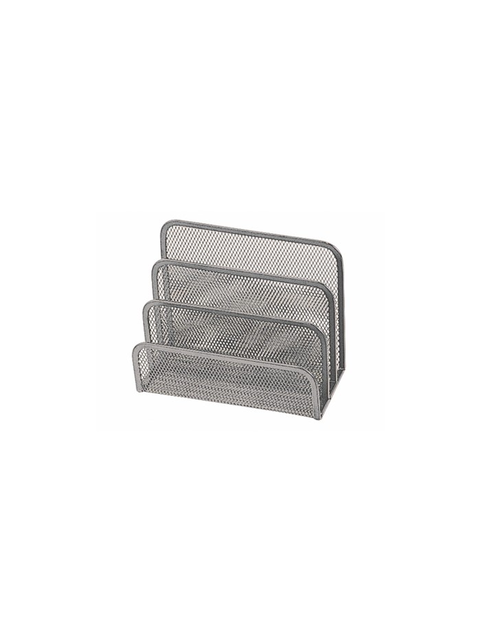 Soporte para cartas q-connect metalico rejilla gris 170x135x83 mm Soporte para cartas q-connect metalico rejilla gris 170x135x83 mm