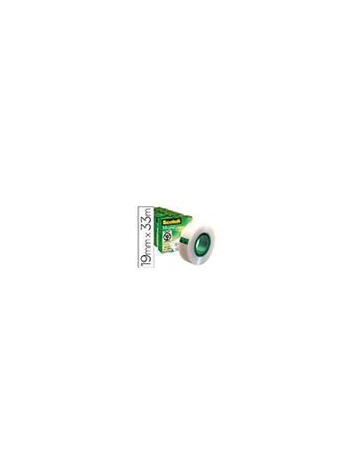 Cinta adhesiva scotch magic invisible 33 mt x 19 mm pack de 6 unidades