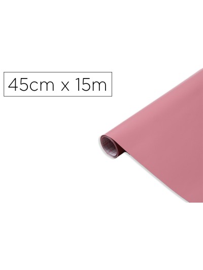 Rollo adhesivo d-c-fix rosa ceniza mate ancho 45 cm largo 15 mt