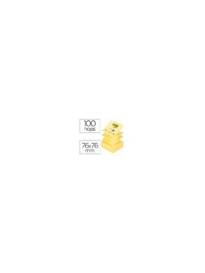 Bloc de notas adhesivas quita y pon post-it 76x76 mm z-notes