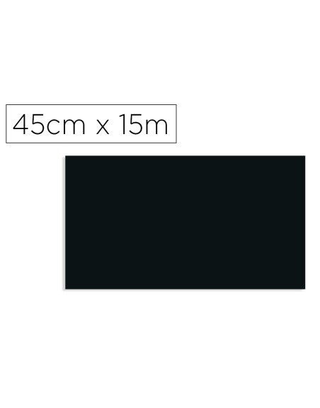 Rollo adhesivo d-c-fix negro mate ancho 45 cm largo 15 mt