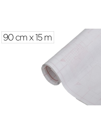 Rollo adhesivo d-c-fix blanco mate ancho 90 cm largo 15 mt