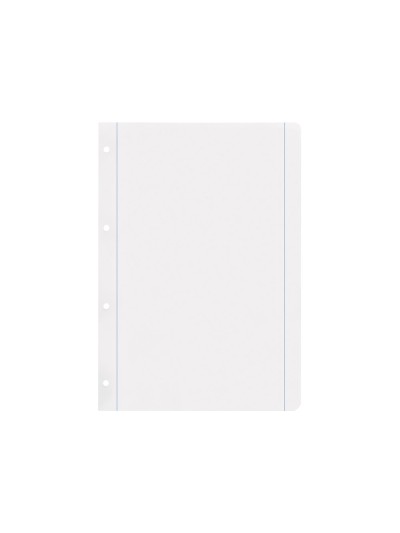 Recambio liderpapel a4 100 hojas 100g/m2 liso con margen 4 taladros
