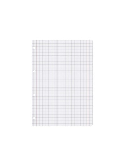 Recambio liderpapel a4 100 hojas 100g/m2 cuadro 5mm con doble margen 4 taladros